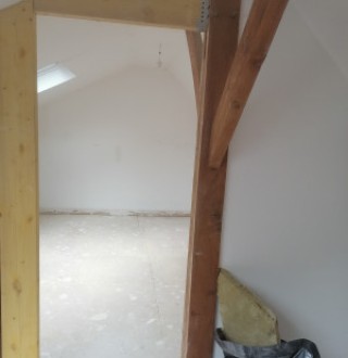 Création d'une ouverture de porte en bois à Gagny 93220